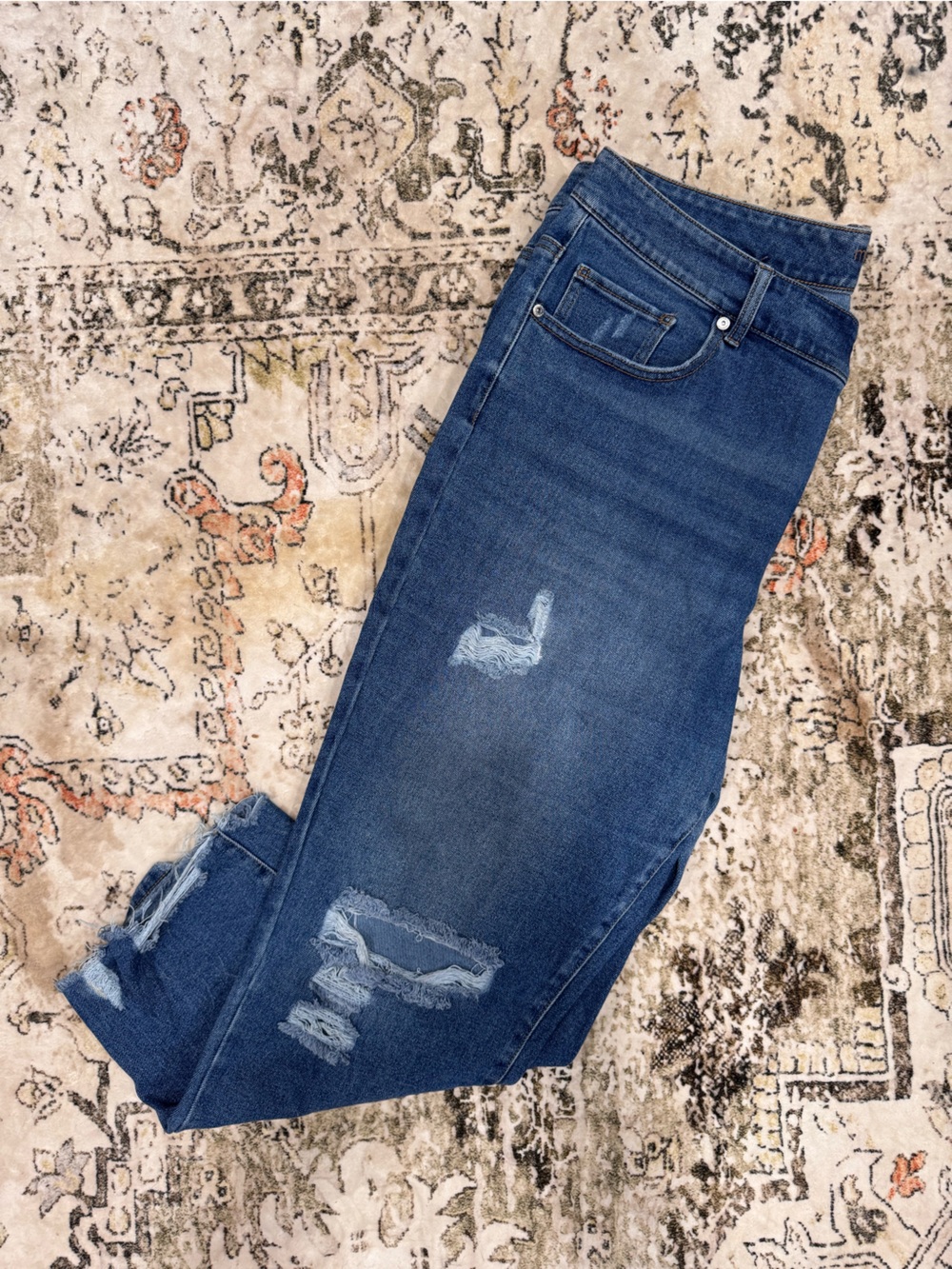 Maurices Slim Distressed Blue Jeans